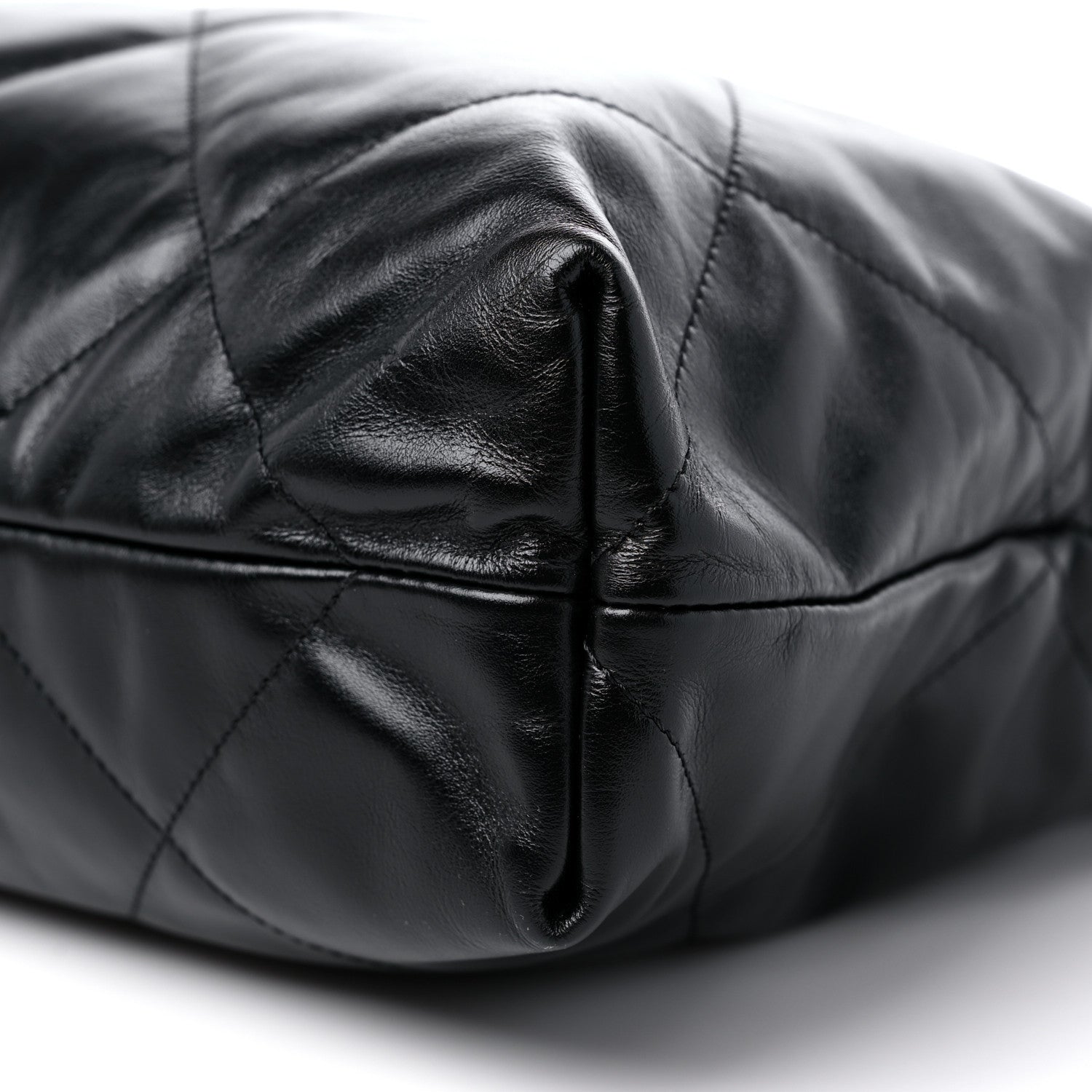 Chanel Shiny Calfskin Quilted Chanel 22 Black 10 of 11