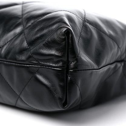 Chanel Shiny Calfskin Quilted Chanel 22 Black 10 of 11