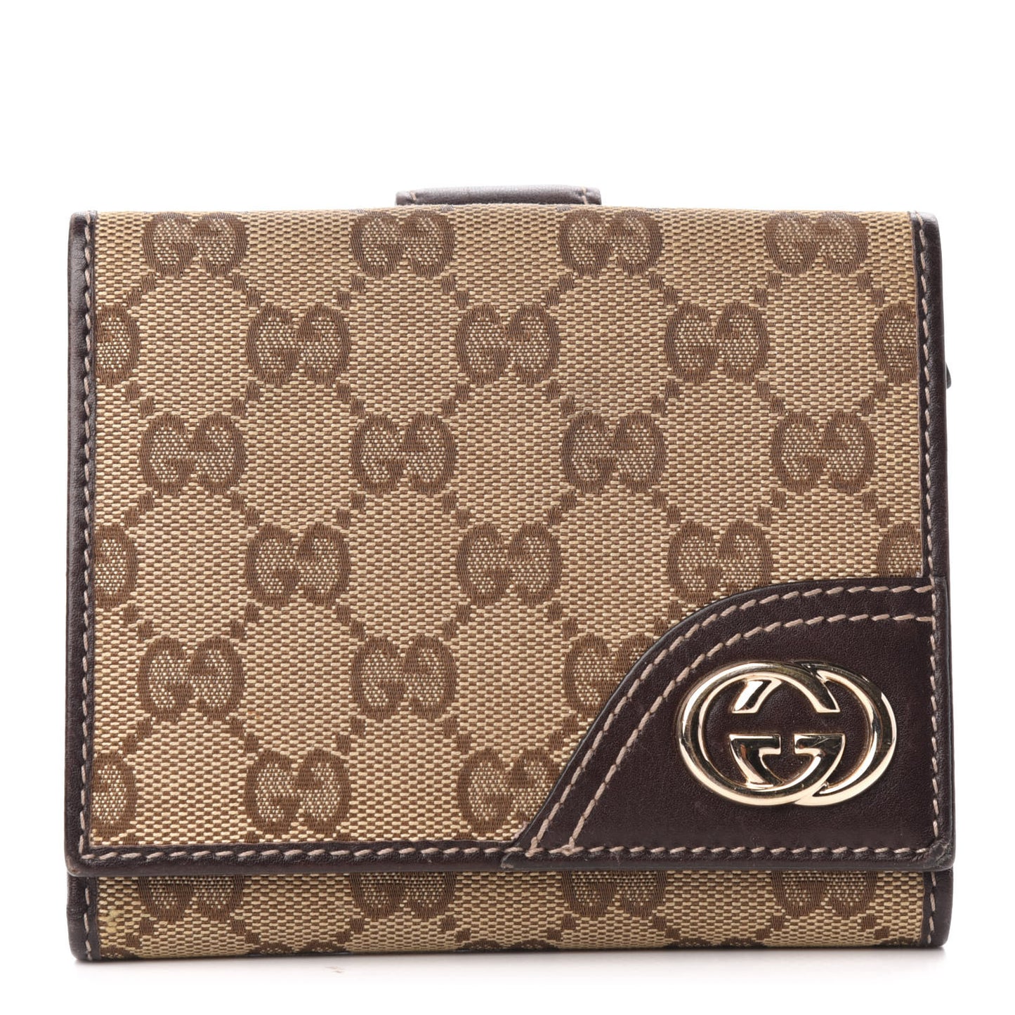 Monogram New Britt French Wallet Dark Brown