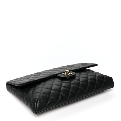 Chanel Caviar Quilted Flap Clutch Black 4 of 10
