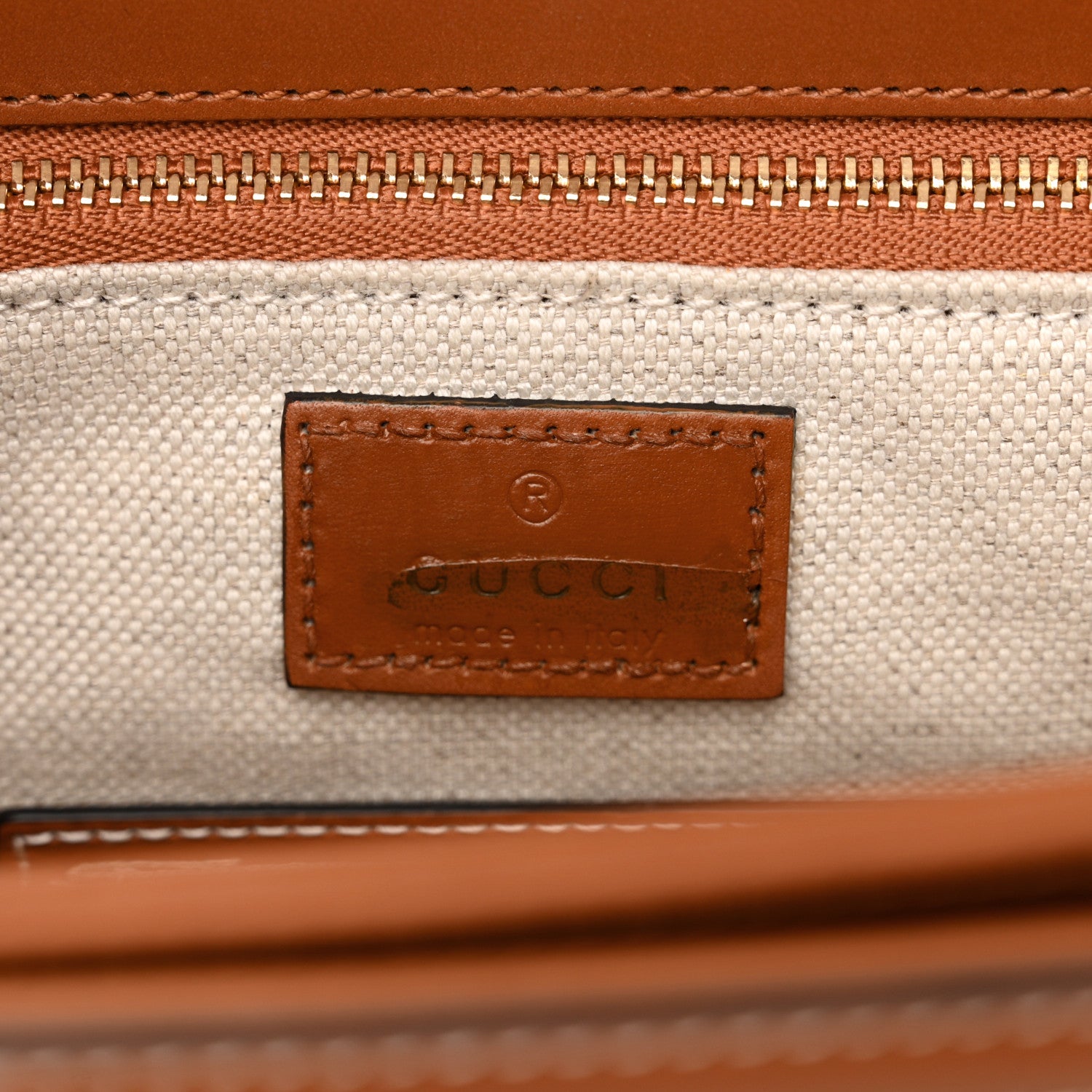 Gucci X DANS LE VERT Textured Dollar Calfskin Horsebit 1955 Shoulder Bag Dusty Azure Harness Brown Mystic White 7 of 13