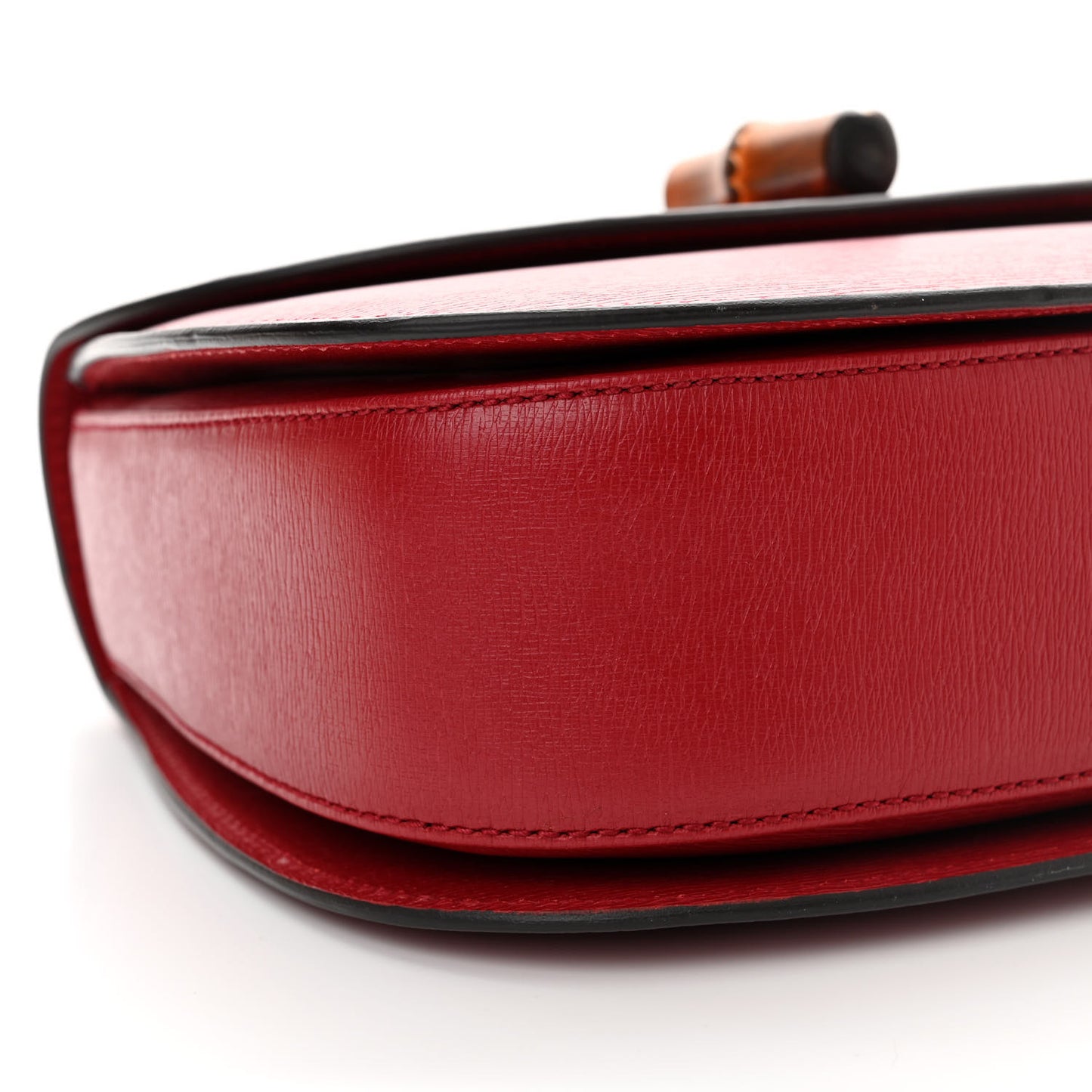 Shangai Calfskin Small Classic Bamboo Top Handle Bag Romantic Cerise