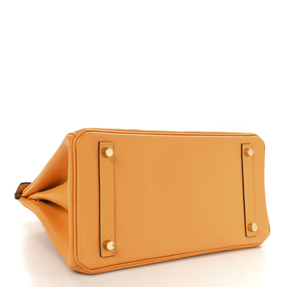 Hermes Epsom Horseshoe Birkin 30 Jaune D'Or 4 of 13