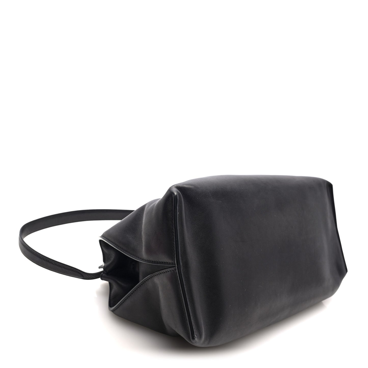 Saddle Calfskin Sienna Shoulder Bag Black