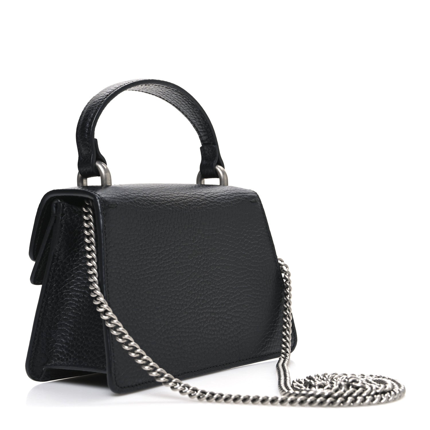 Gucci Dollar Calfskin Crystal Mini Dionysus Top Handle Bag Black Crystal 3 of 11