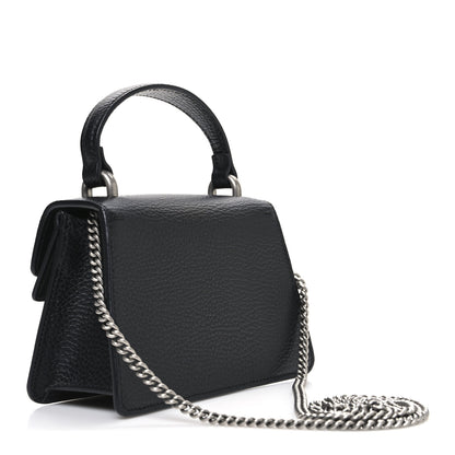 Gucci Dollar Calfskin Crystal Mini Dionysus Top Handle Bag Black Crystal 3 of 11