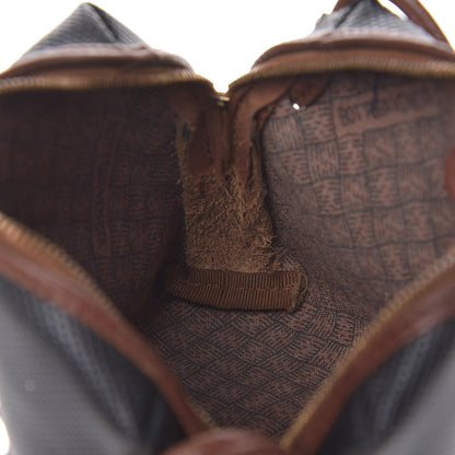 Bottega Veneta Rubberized Canvas Crossbody Black Brown 8 of 11