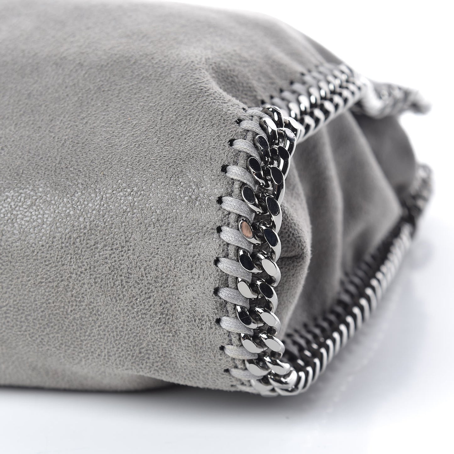 Shaggy Deer Falabella Fold Over Tote Grey