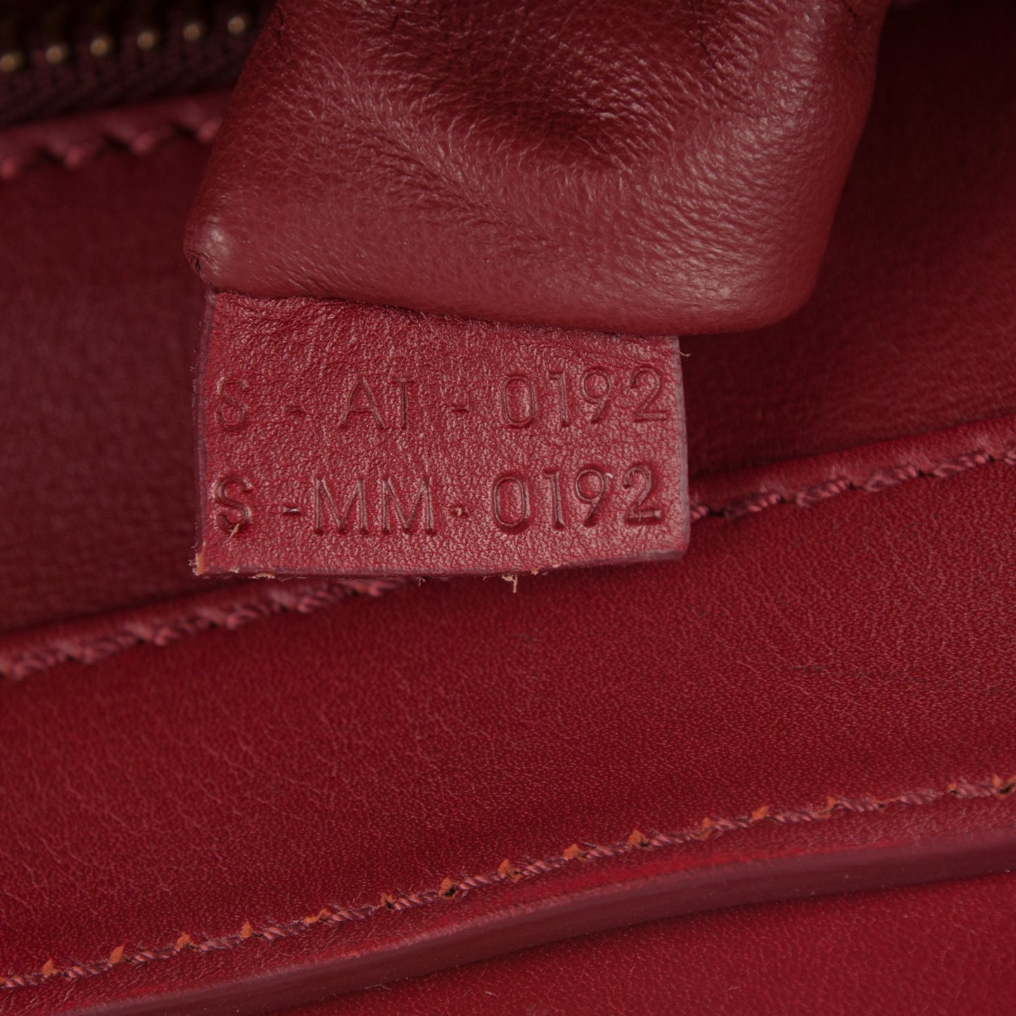 Smooth Calfskin Mini Luggage Burgundy