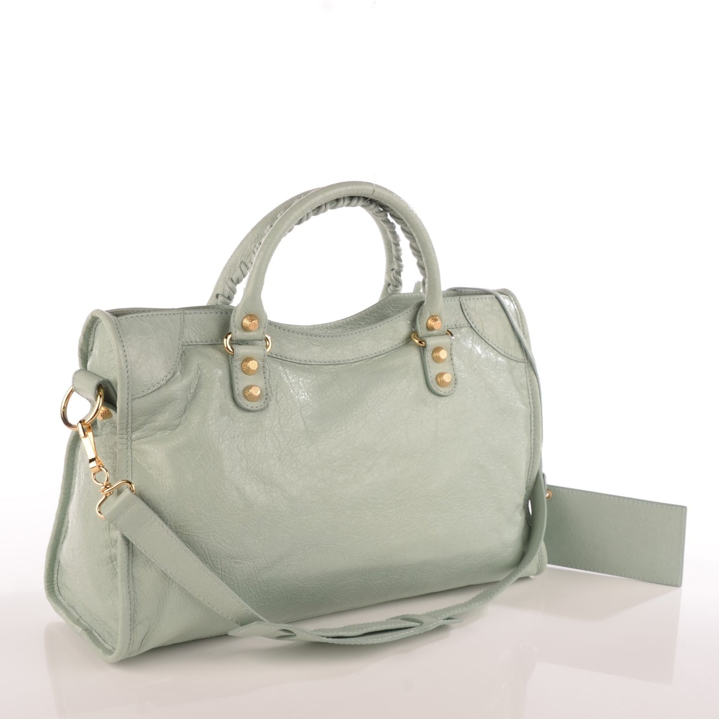 Agneau Giant 12 Gold Hardware City Vert Jade