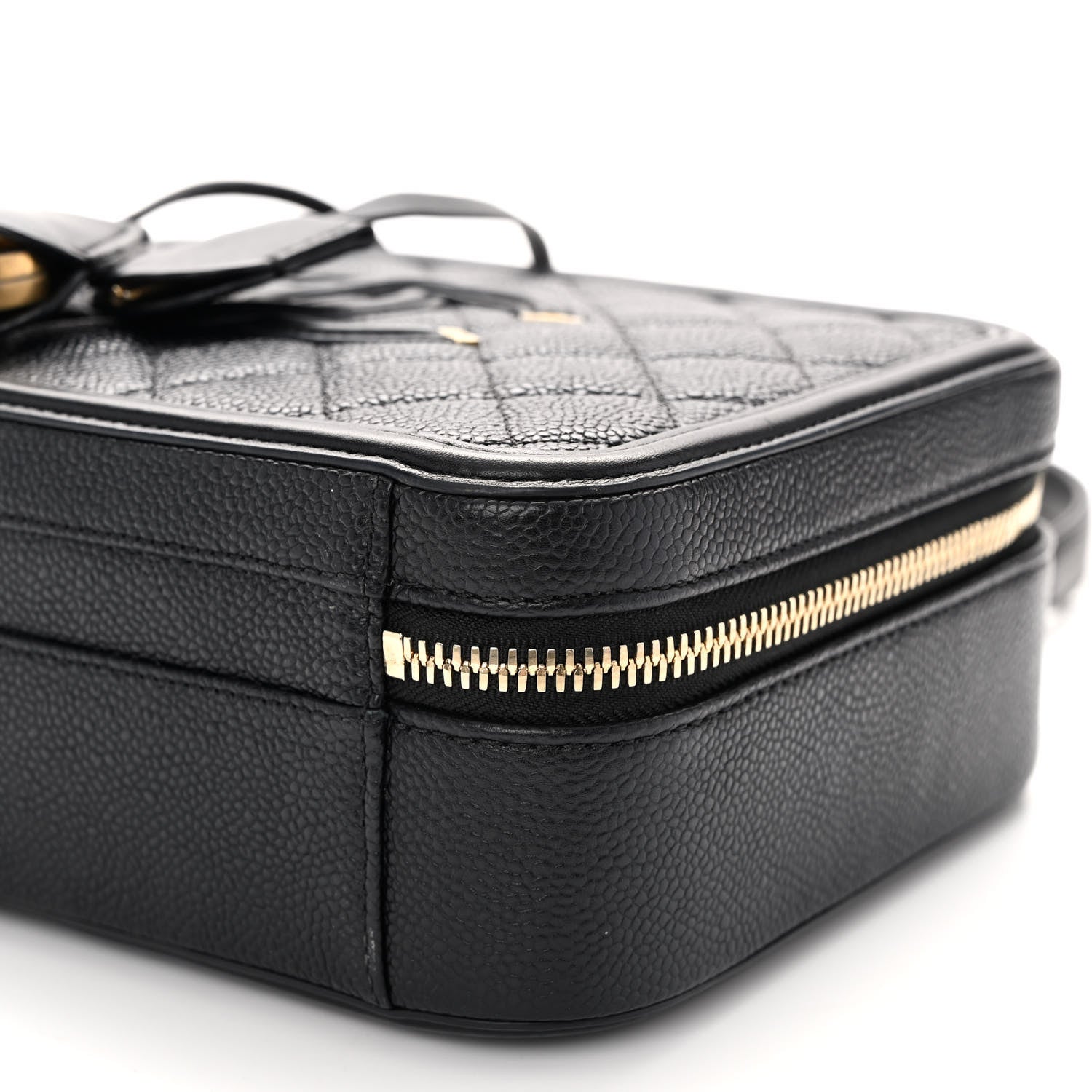 Chanel Caviar Quilted Medium CC Filigree Vanity Case Black 10 of 10