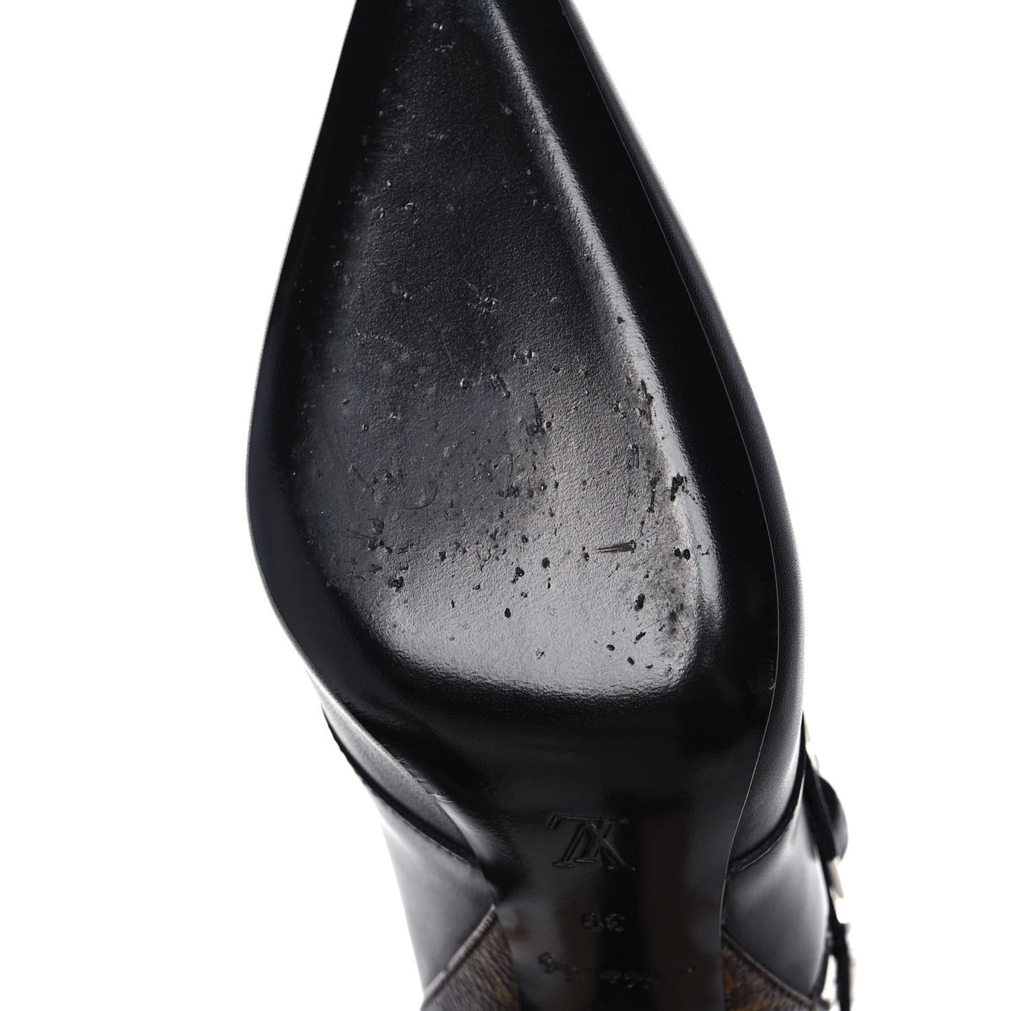 Calfskin Monogram Janet Ankle Boots 39 Black