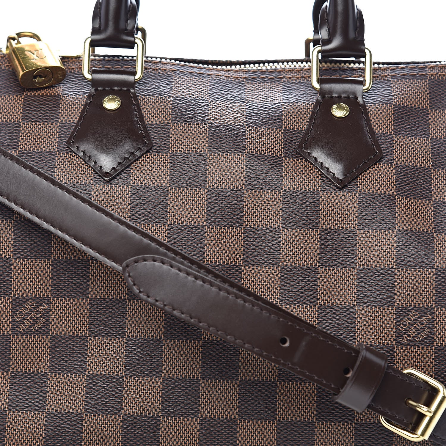 Louis Vuitton Damier Ebene Speedy Bandouliere 25 11 of 11