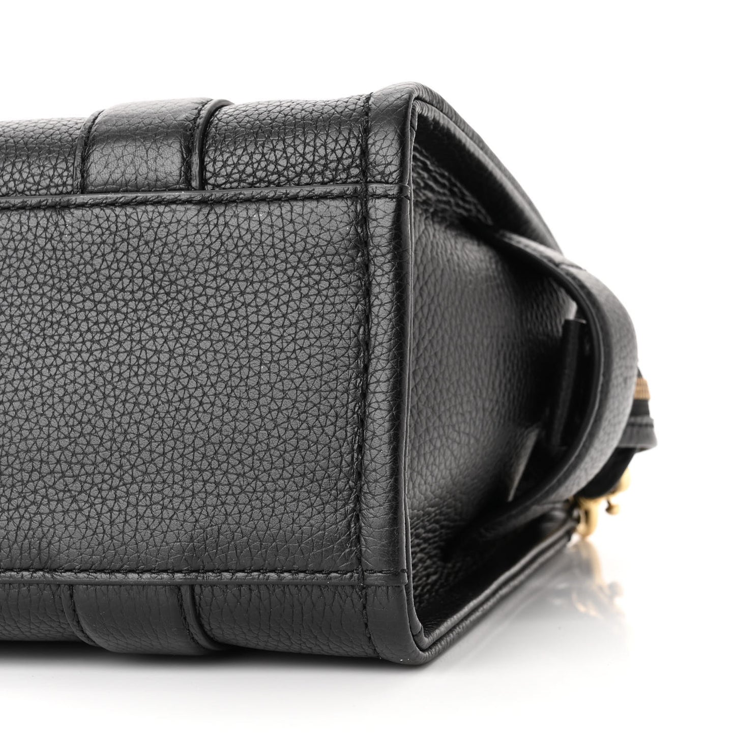 Grained Calfskin Small The Tote Bag Black