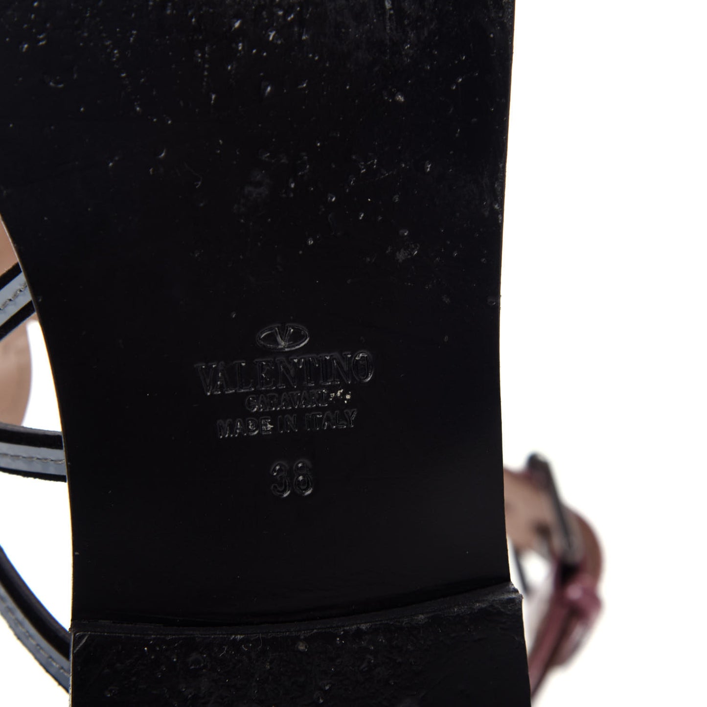 Nappa Loveblade Caged Flat Sandals 38 Black