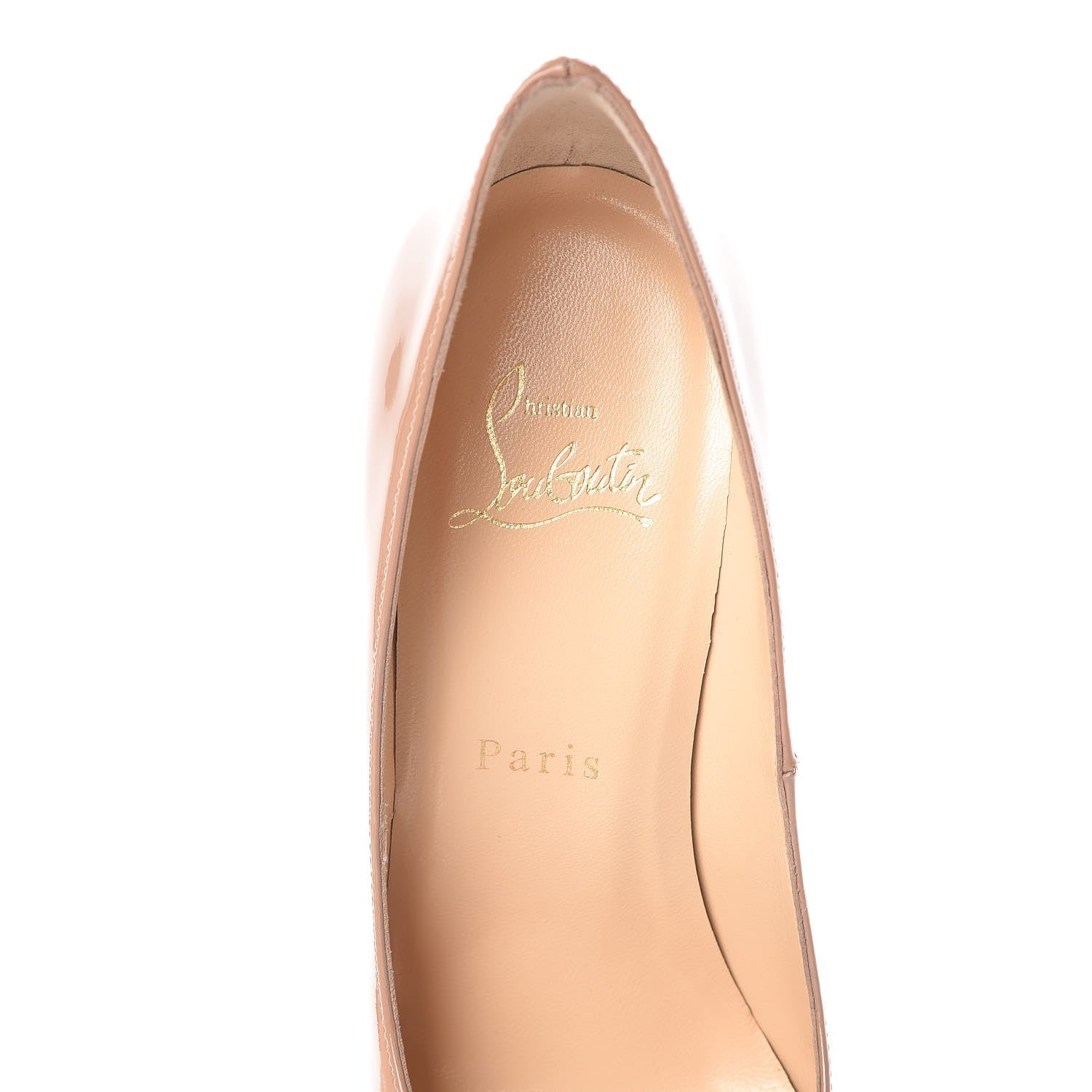 Christian Louboutin Patent Vendome 120 Pumps 37 Nude 7 of 8