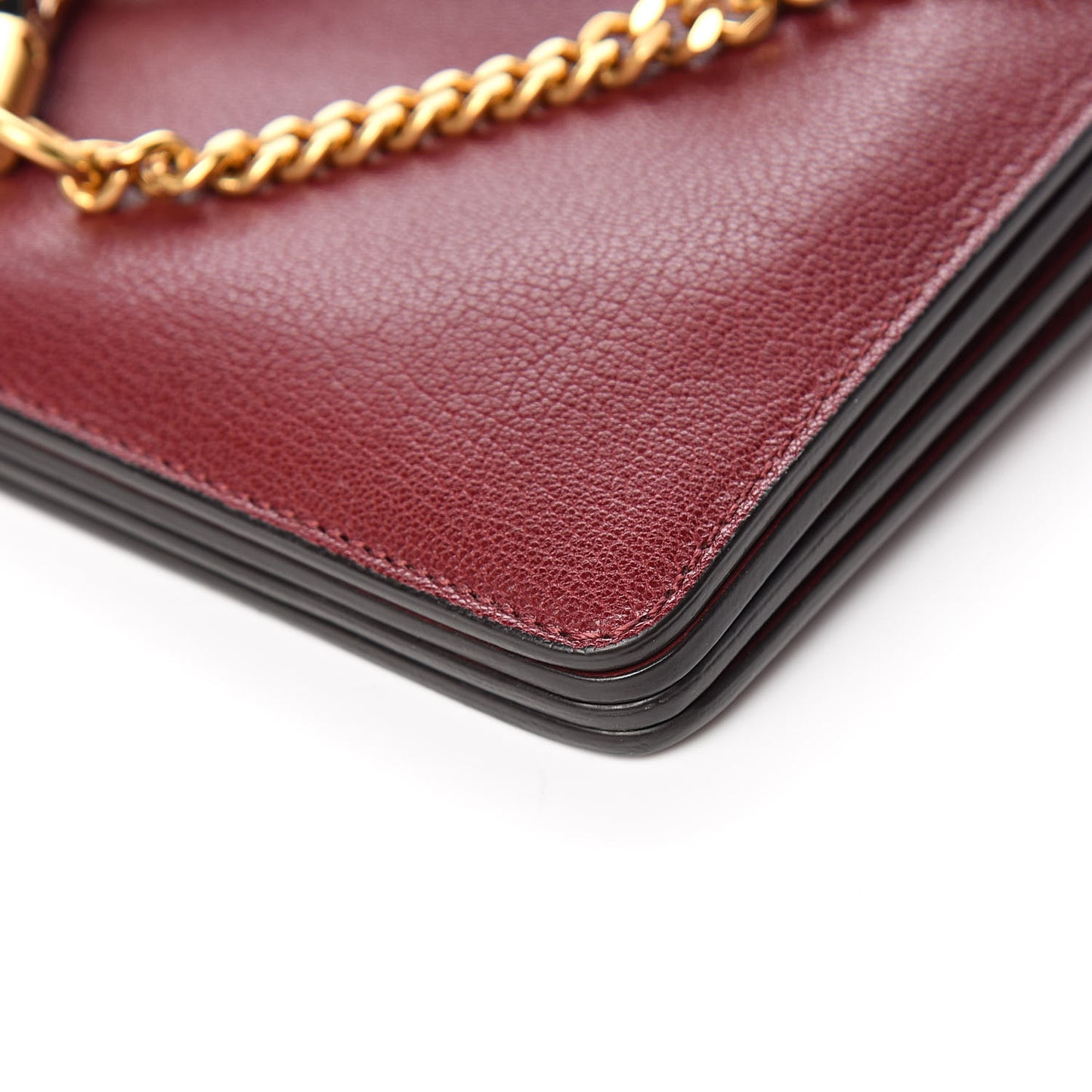 Calfskin Medium Faye Shoulder Bag Sienna Red