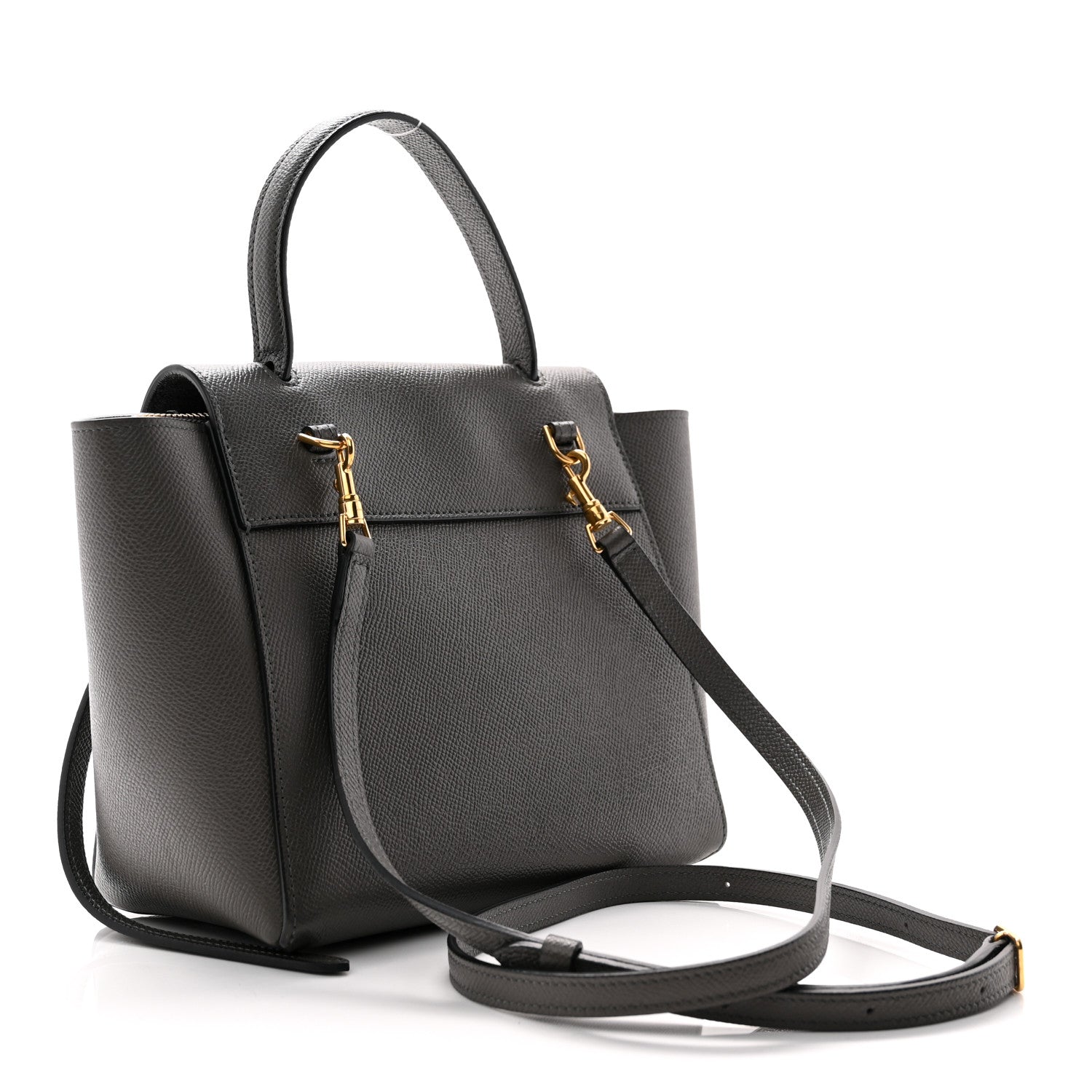 Celine Grained Calfskin Nano Belt Bag Grey 2 of 12