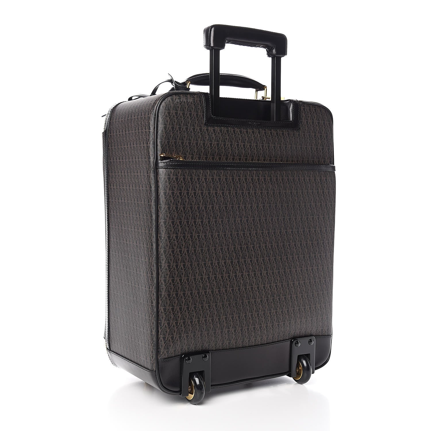 Saint Laurent Toile Classic Monogram Travel Trolley Suitcase Black 3 of 9