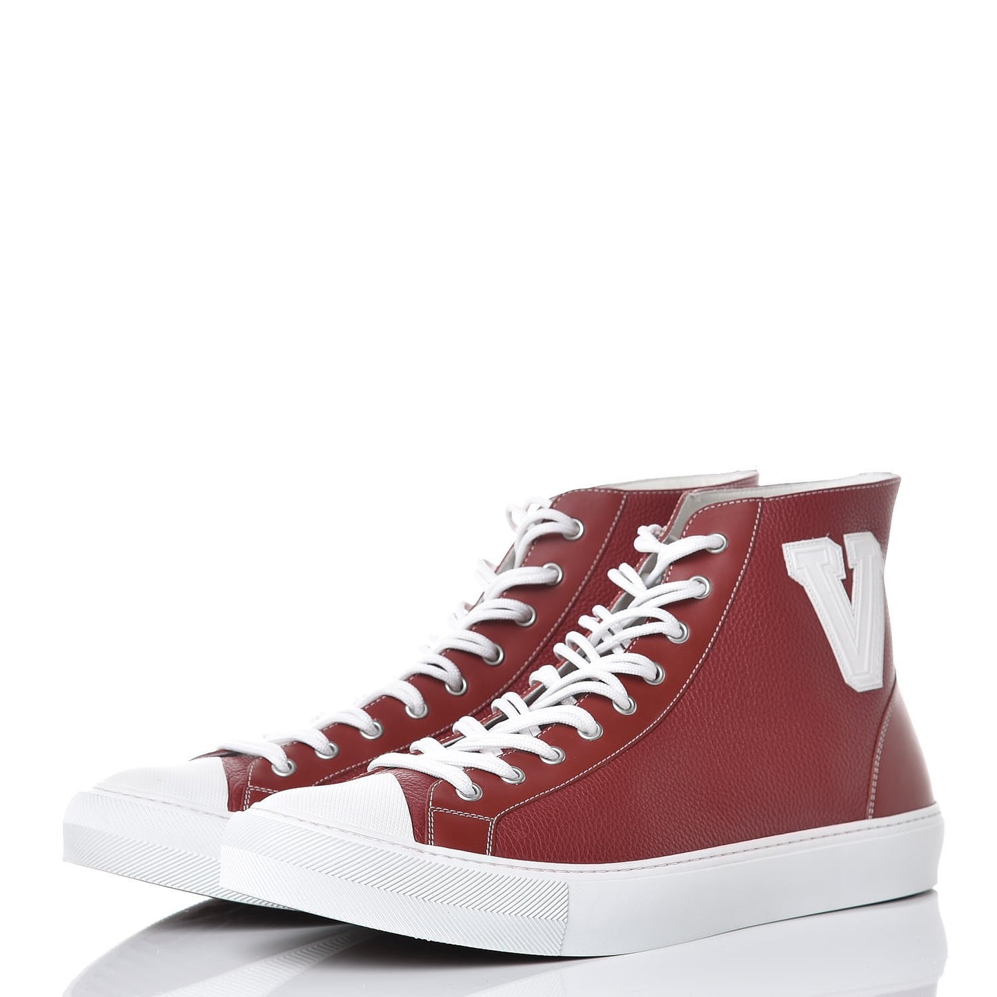 Calfskin Tattoo Sneakers Boot 10 Red