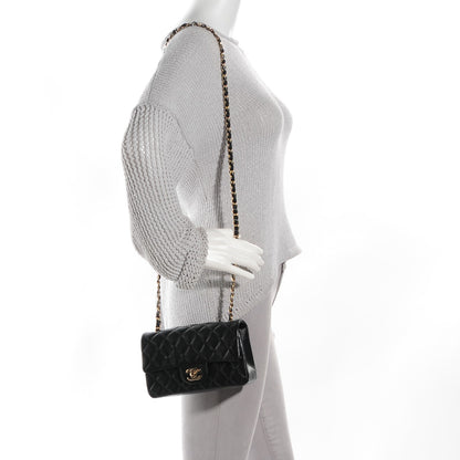 Chanel Lambskin Quilted Mini Rectangular Flap Black 2 of 9