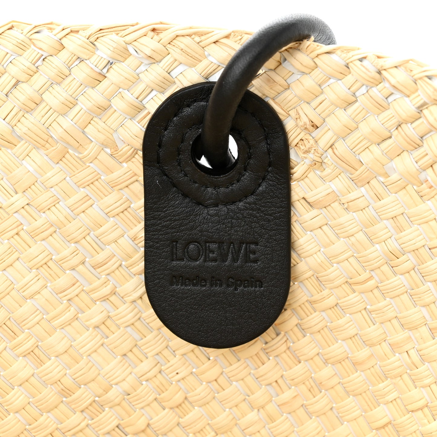 Calfskin Raffia Paulas Ibiza Sparkling Metallic Anagram Basket Tote Bag Natural Silver
