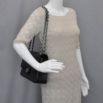 Chanel Caviar Quilted Jumbo Double Flap Black 2 of 12