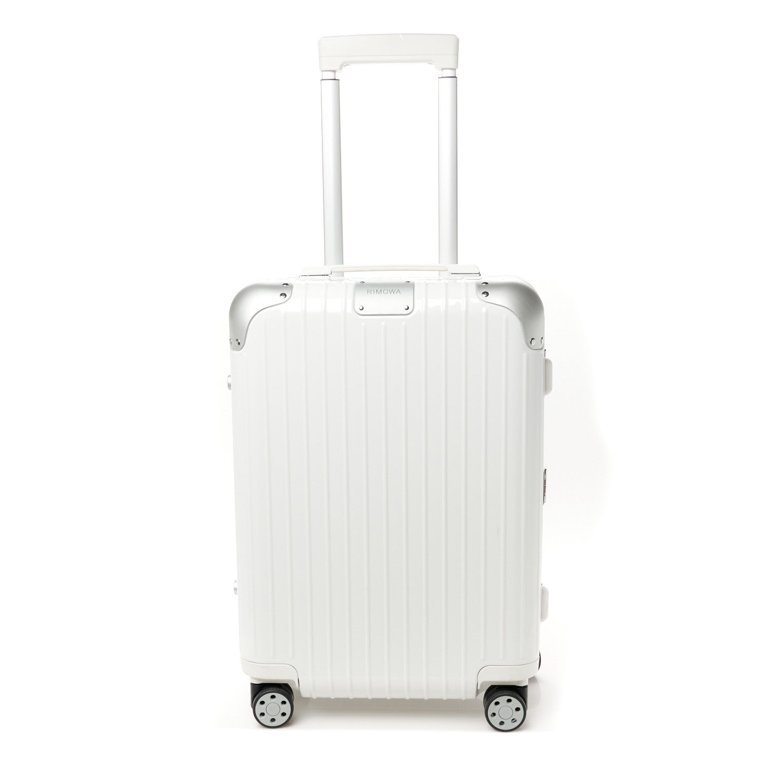 Rimowa Gloss Polycarbonate Aluminum Hybrid Cabin Gloss White 1 of 14