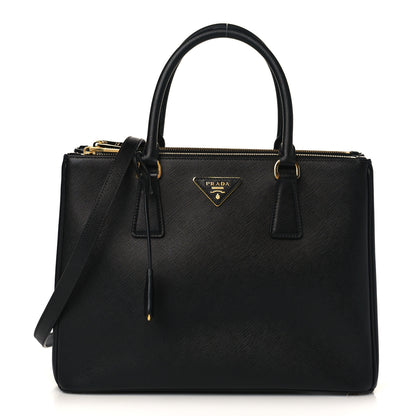 Prada Saffiano Lux Large Galleria Double Zip Tote Black 1 of 8