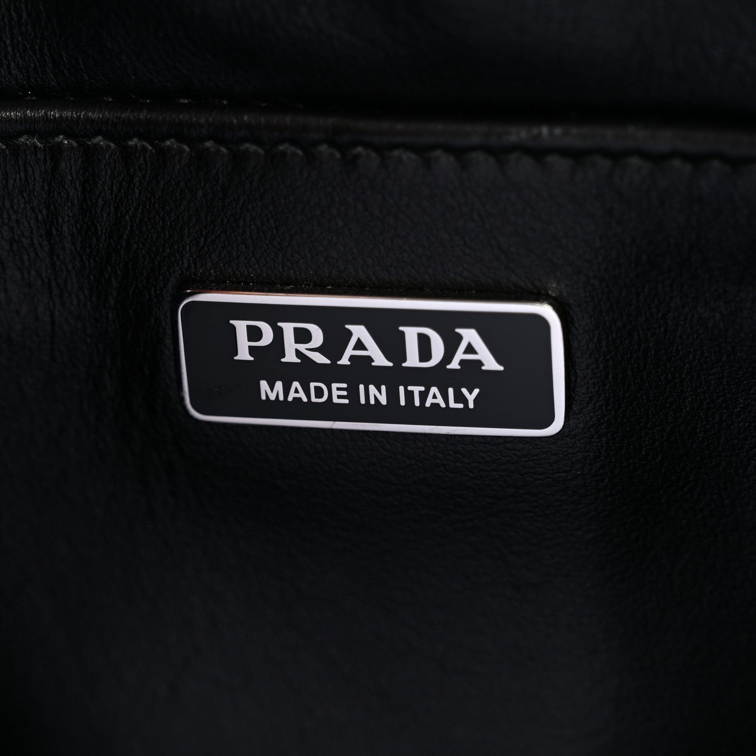 Prada Spazzolato Cleo Shoulder Bag Black 6 of 11