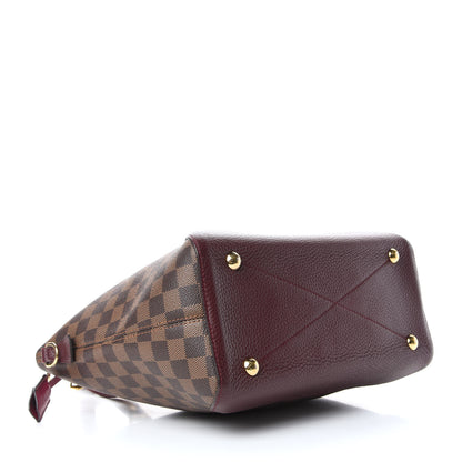 Louis Vuitton Damier Ebene Cuir Taurillon Hyde Park Fuchsia 4 of 7