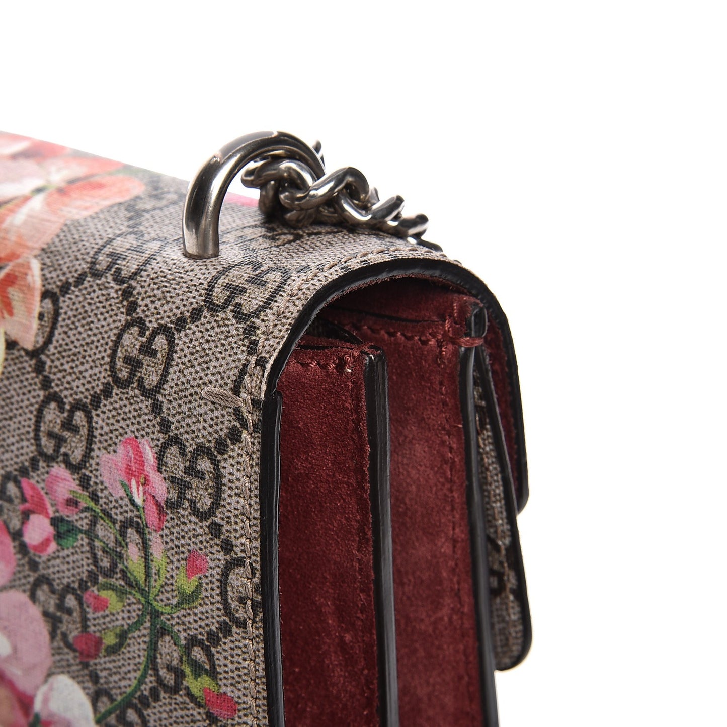 GG Supreme Monogram Blooms Small Dionysus Shoulder Bag Beige Multicolor Dry Rose