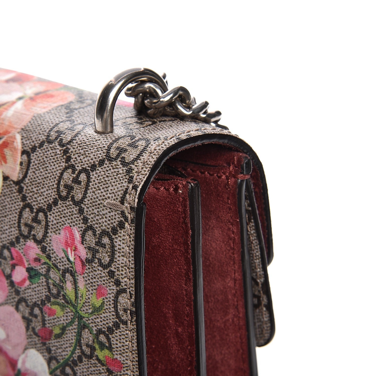 Gucci GG Supreme Monogram Blooms Small Dionysus Shoulder Bag Beige Multicolor Dry Rose 14 of 15