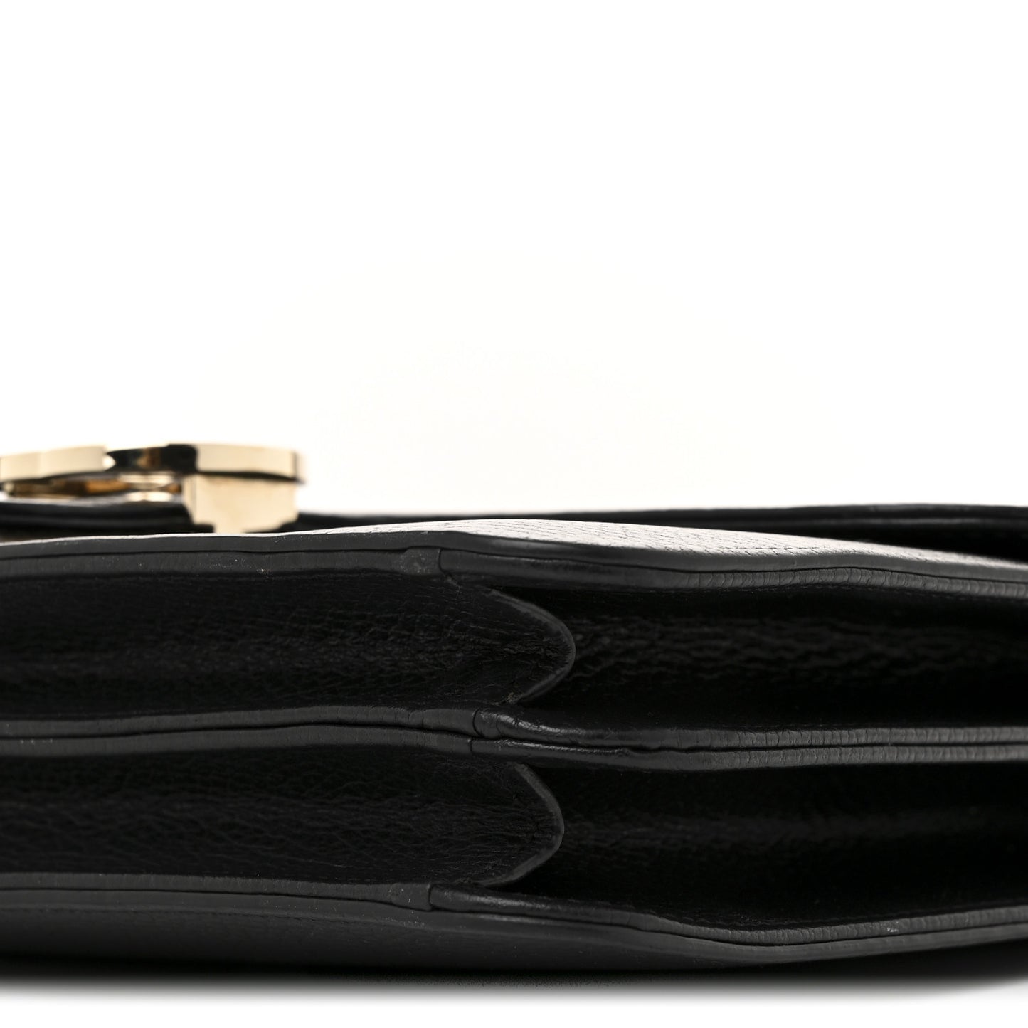 Dollar Calfskin Interlocking G Shoulder Bag Black