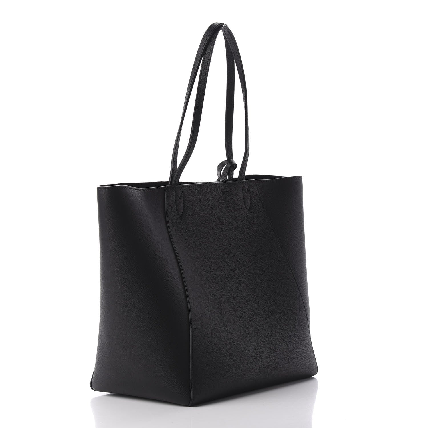 Louis Vuitton Calfskin Lockme Cabas Black 3 of 10