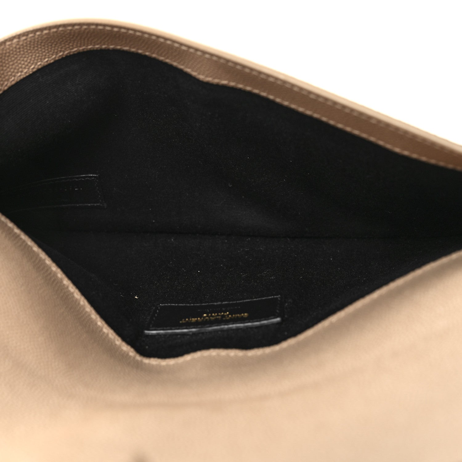 Saint Laurent Grain De Poudre Uptown Pouch Dark Beige 5 of 10