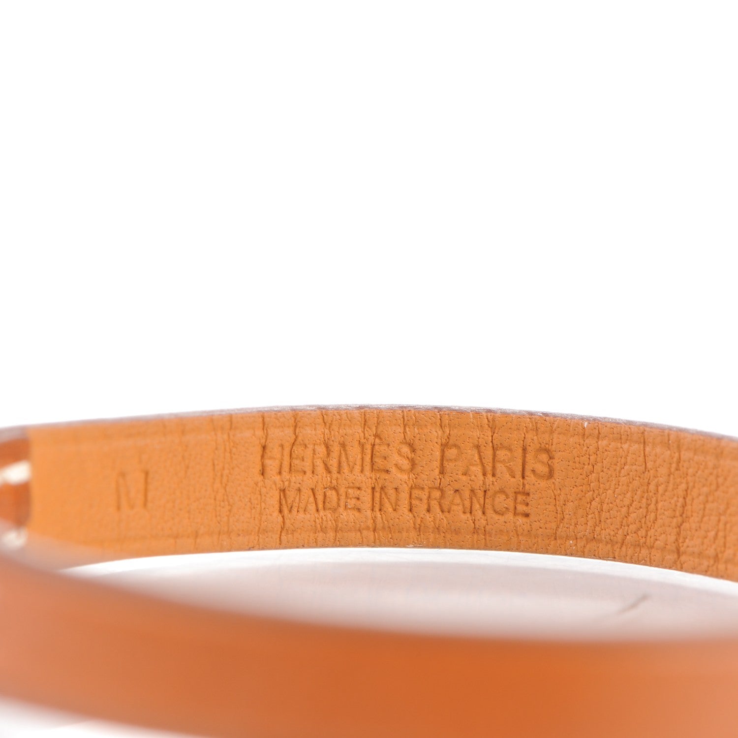 Hermes Barenia Micro Kelly Bracelet M Fauve 4 of 6