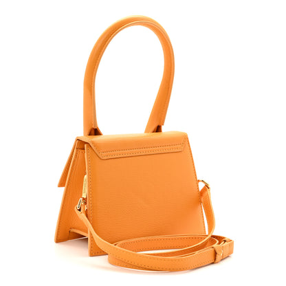 Jacquemus Grained Calfskin Le Chiquito Moyen Dark Orange 3 of 9