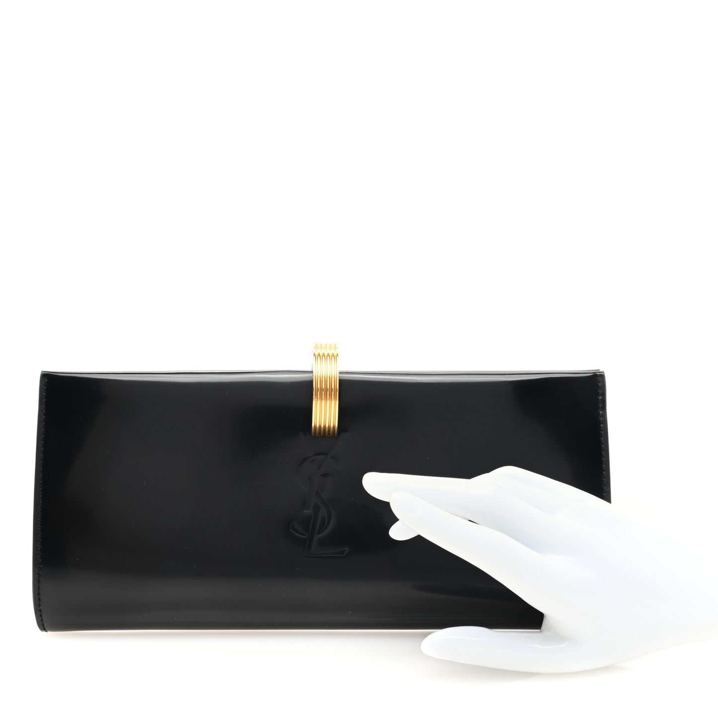 Patent Daria Clutch Black