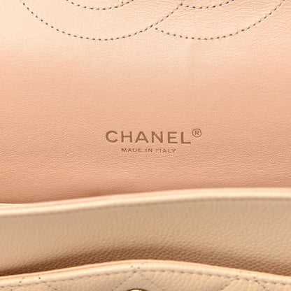 Chanel Caviar Quilted Maxi Double Flap Light Beige 6 of 10