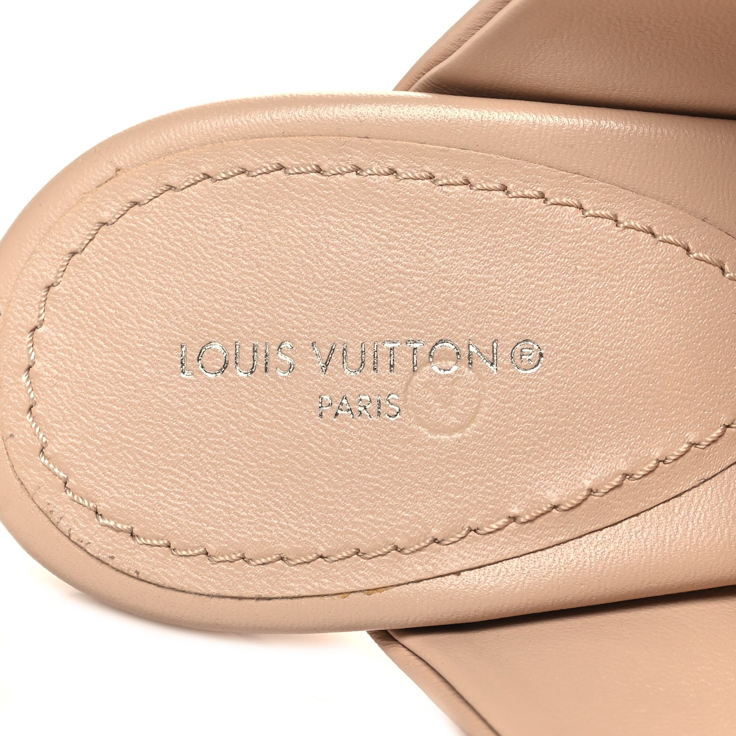 Lambskin Drapy Heel Mules 39.5 Beige