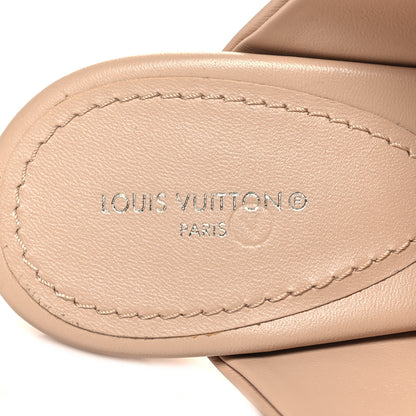 Louis Vuitton Lambskin Drapy Heel Mules 39.5 Beige 9 of 9