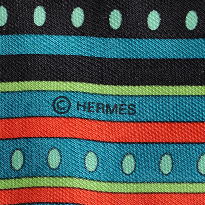 Hermes Silk Sequences Twilly Scarf Canard 4 of 6