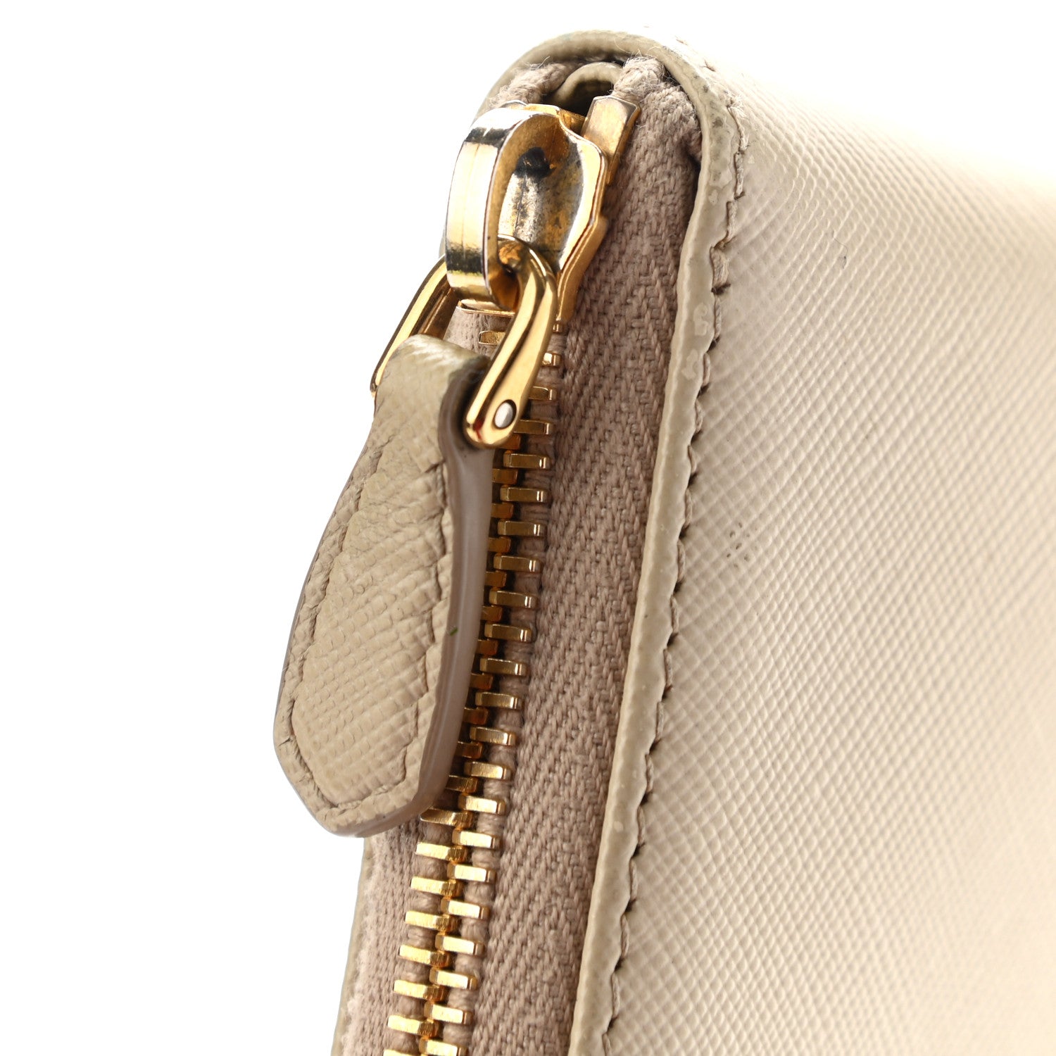 Prada Saffiano Metal Zip Around Wallet Cammeo 11 of 14