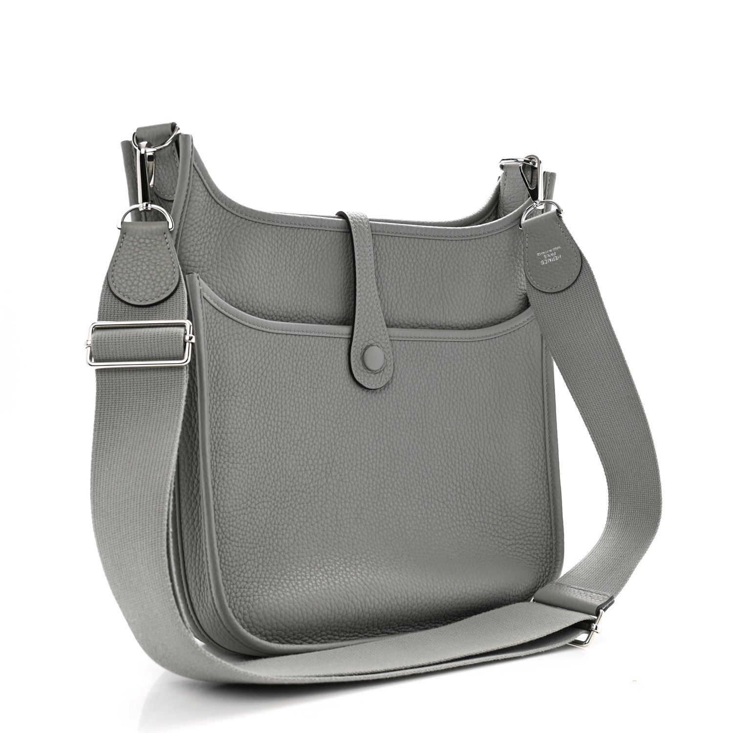 Hermes Taurillon Clemence Evelyne III PM Gris Mouette 3 of 11