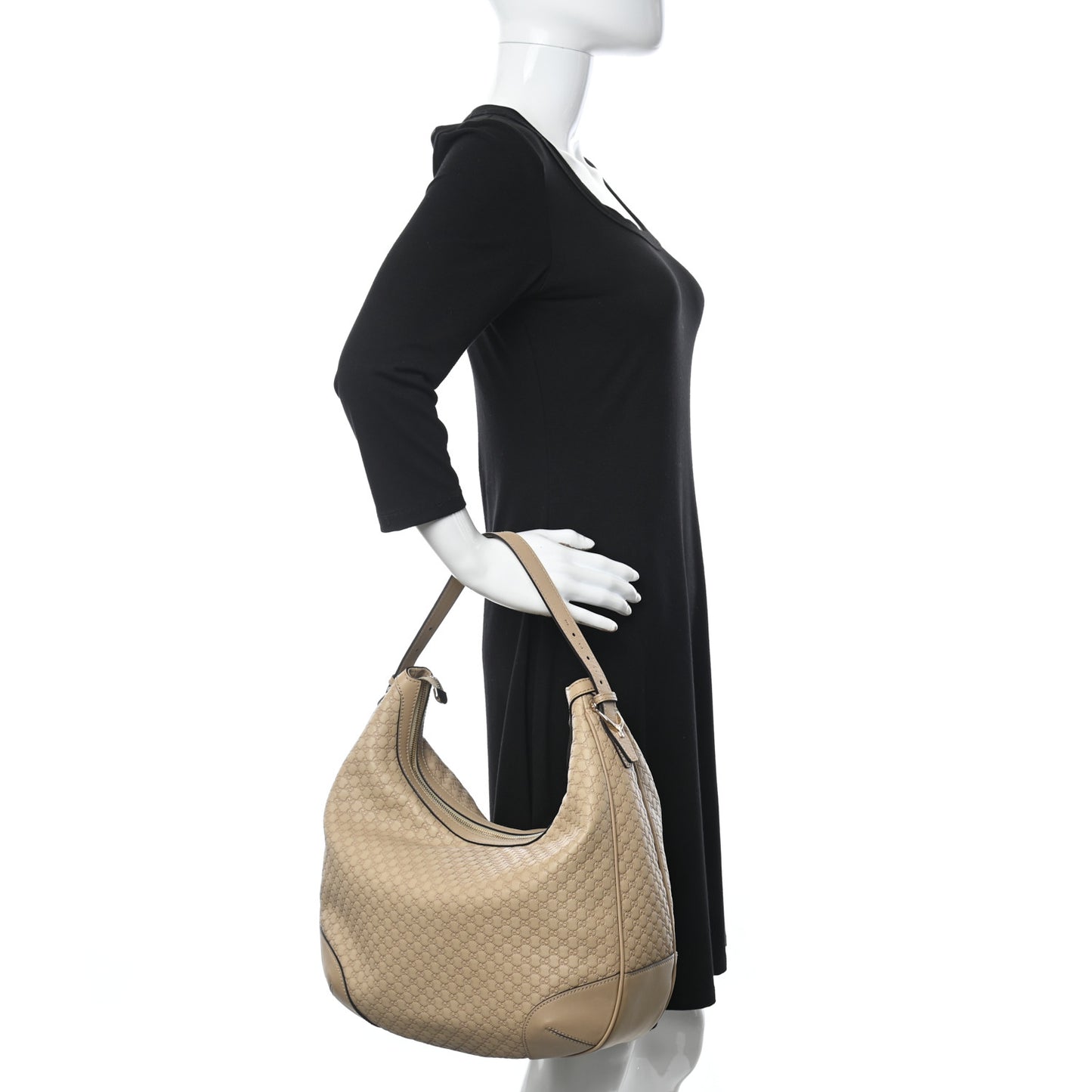 Guccissima Medium Nice Hobo Beige