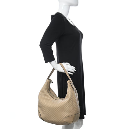 Gucci Guccissima Medium Nice Hobo Beige 2 of 10