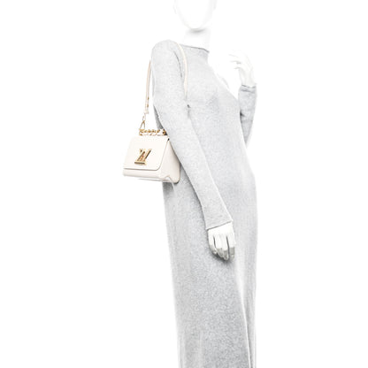 Louis Vuitton Epi Twist Braided Chain Shoulder Bag PM Quartz White 2 of 10