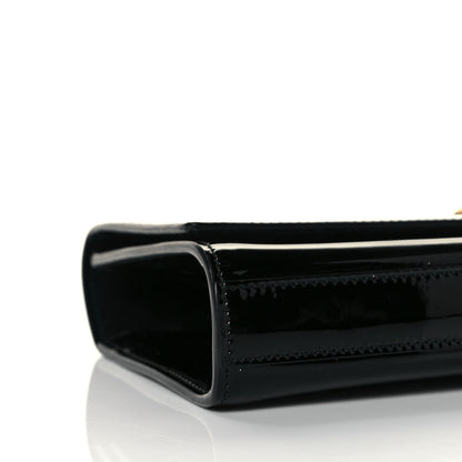 Saint Laurent Patent Classic Monogram Cassandre Clutch Black 7 of 9