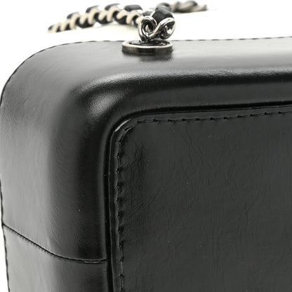 Chanel Aged Calfskin Quilted Small Gabrielle Backpack Black White 11 of 11